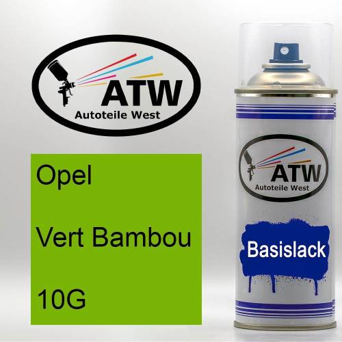 Opel, Vert Bambou, 10G: 400ml Sprühdose, von ATW Autoteile West.